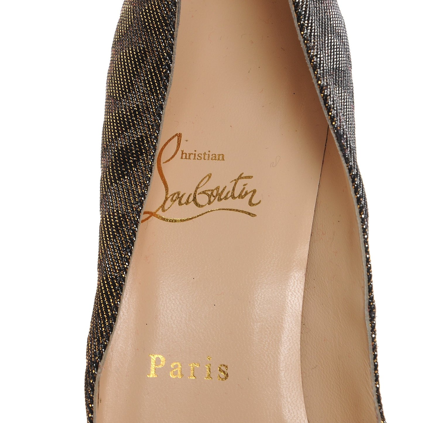 Lame Leopard Very Prive 120 Pumps 40 Gold Silver