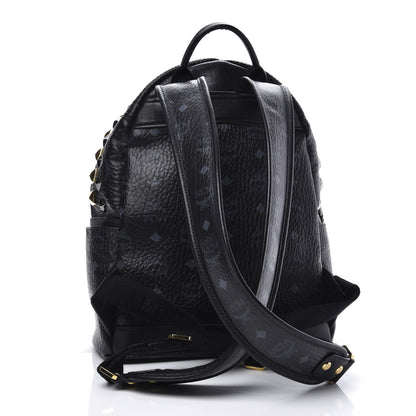 MCM Visetos Studded Small Stark Brock Backpack Black 2 of 8