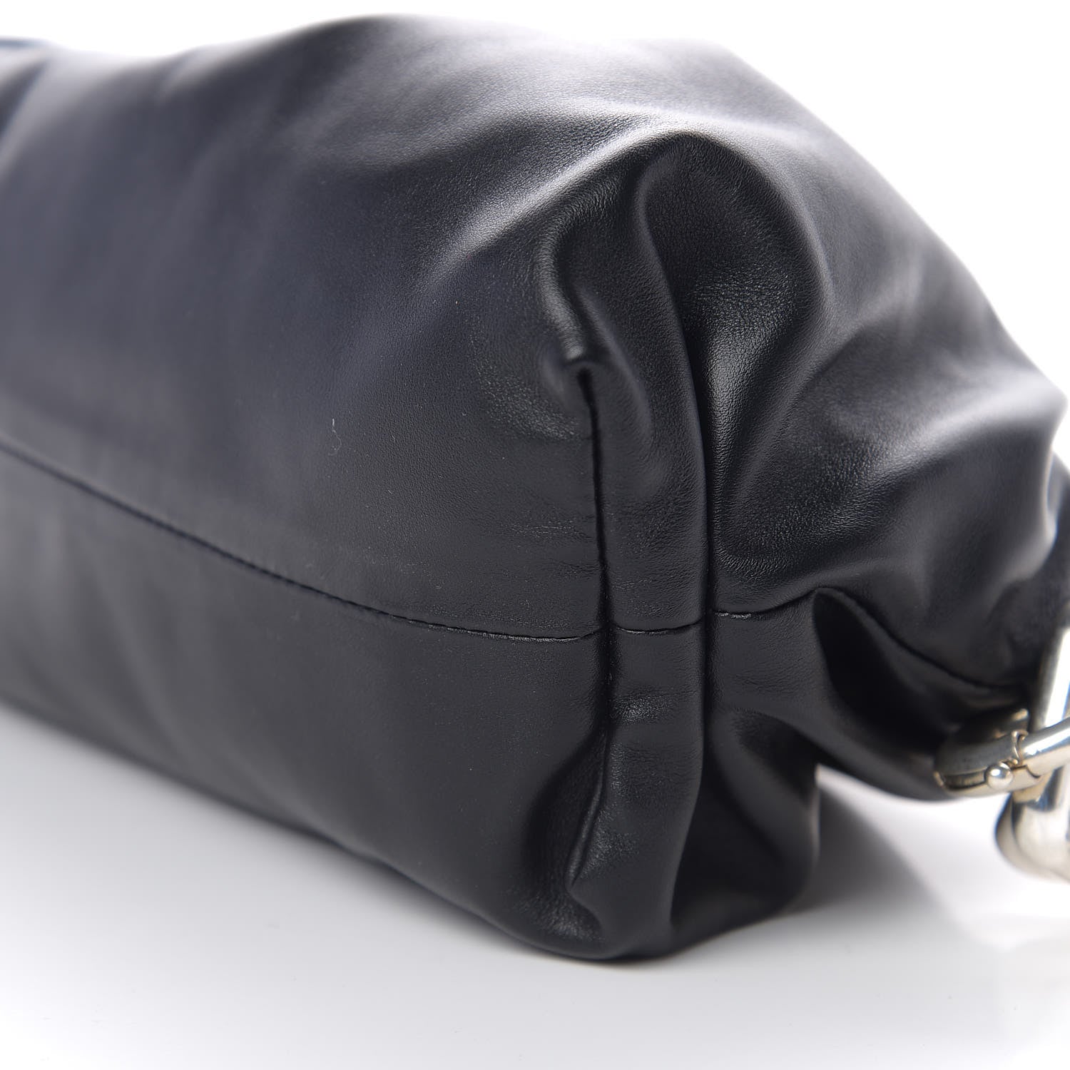 Bottega Veneta Calfskin The Pouch Chain Black 9 of 10