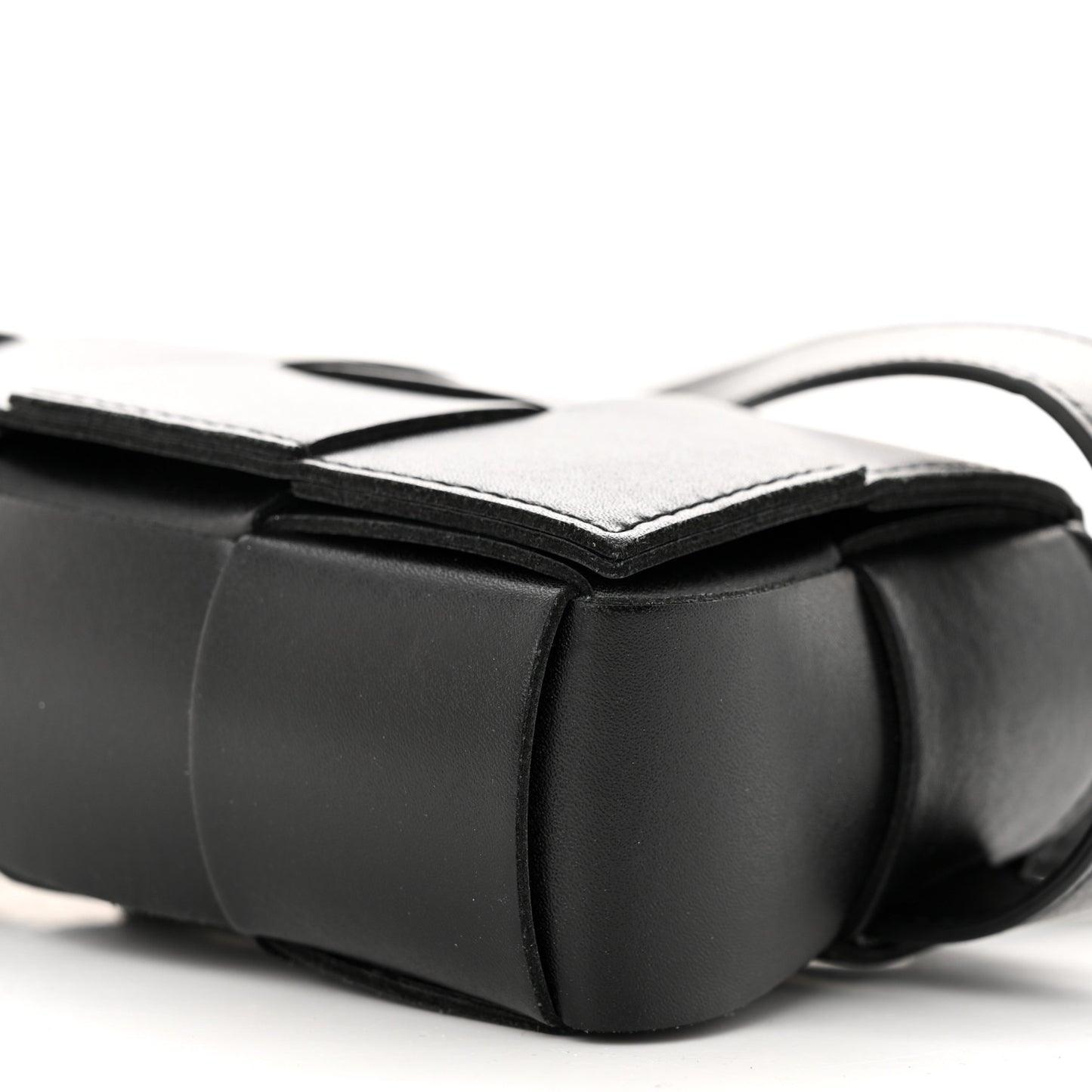 Nappa Maxi Intreccio The Belt Cassette Bag Black