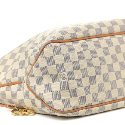 Louis Vuitton Damier Azur Delightful MM Rose Ballerine 8 of 14
