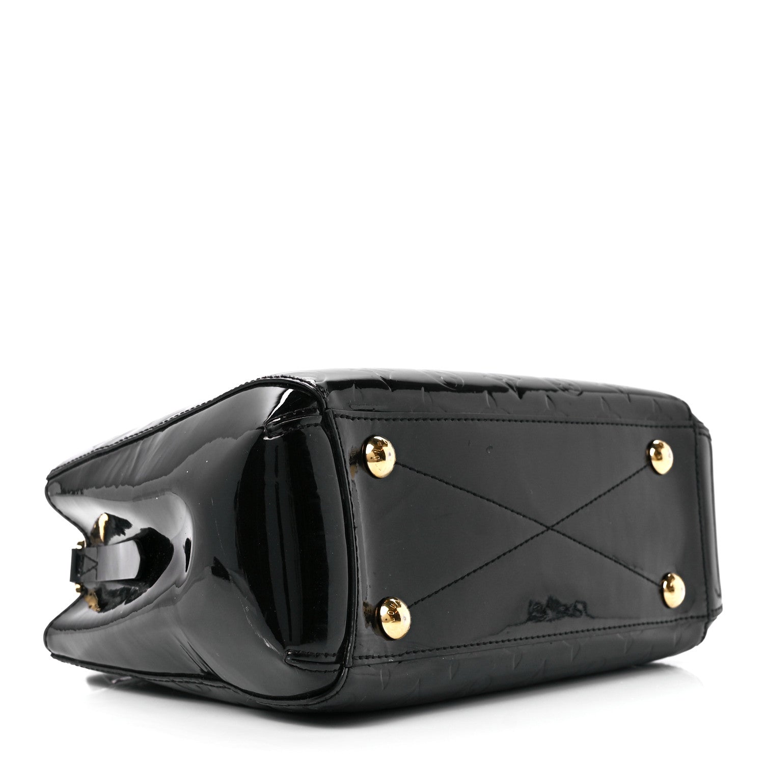 Louis Vuitton Vernis Montaigne BB Black 4 of 11
