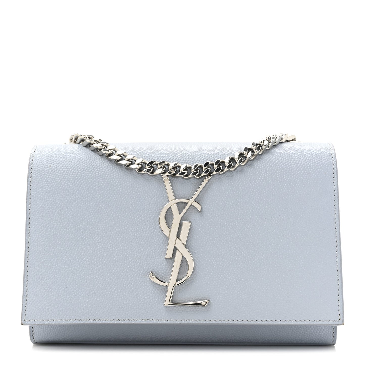 Grain De Poudre Small Monogram Kate Satchel Sky Blue