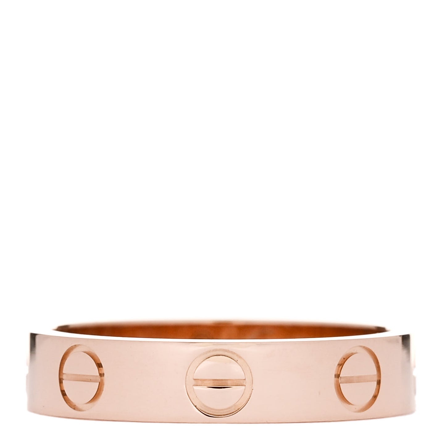 18K Pink Gold 3.5mm LOVE Wedding Band Ring 47 4