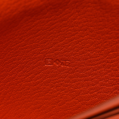 Hermes Chevre Mysore Evelyne Long Wallet Orange 7 of 7