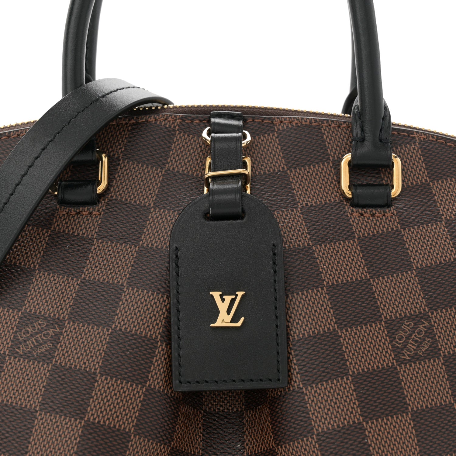 Louis Vuitton Damier Ebene Odeon Tote PM Black 7 of 11