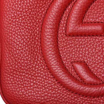Gucci Pebbled Calfskin Small Soho Disco Bag Tabasco Red 13 of 13