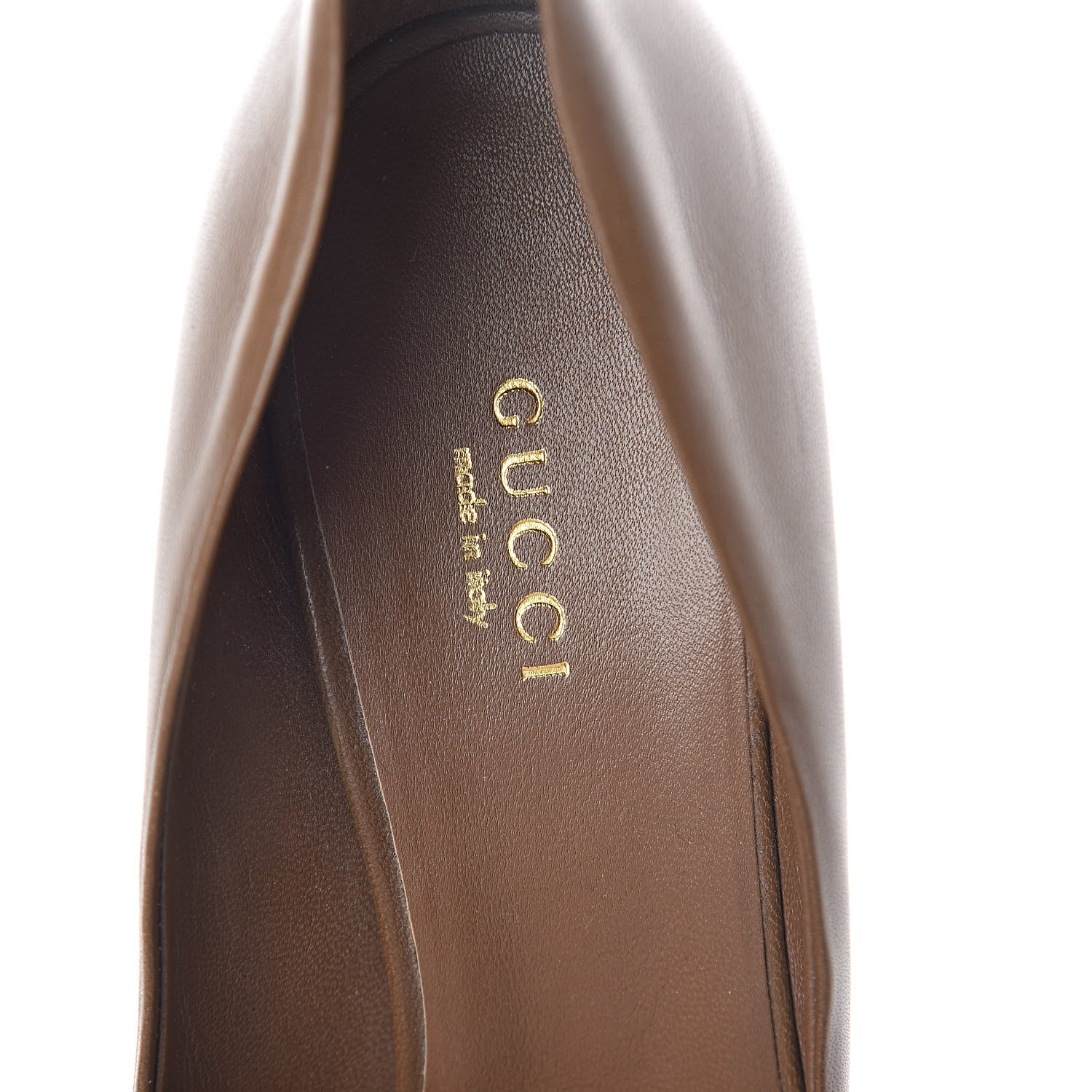 Gucci Nappa Horsebit High Heel Pumps 36.5 Acero 5 of 7