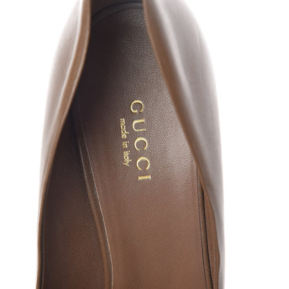 Gucci Nappa Horsebit High Heel Pumps 36.5 Acero 5 of 7