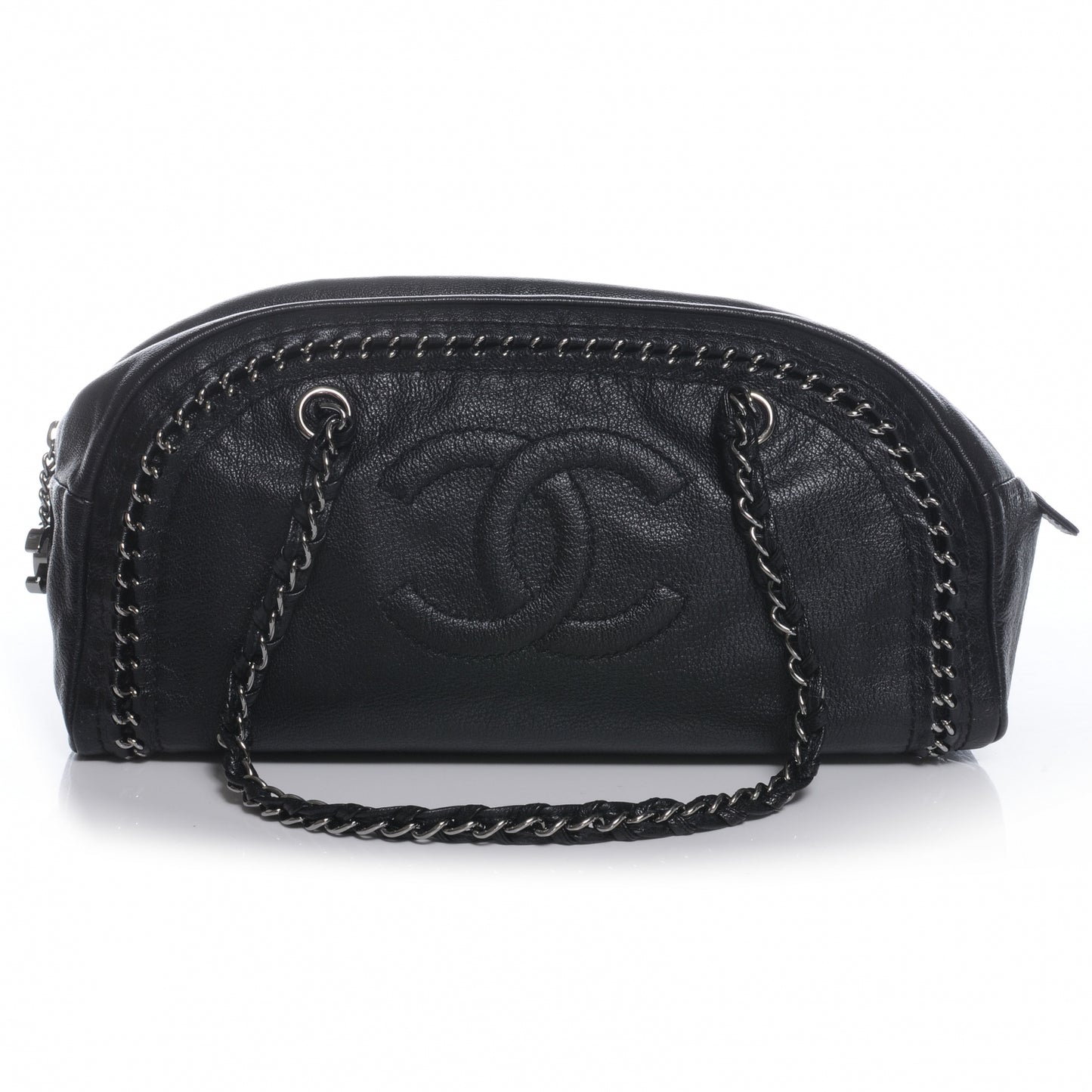 Leather Luxe Ligne Medium Bowler Black
