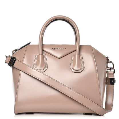 Givenchy Shiny Lord Calfskin Medium Antigona Taupe 1 of 7