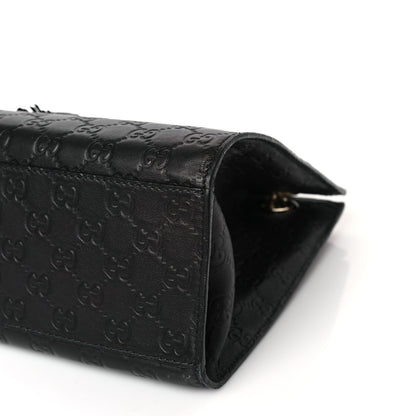 Gucci Guccissima Large Emily Chain Shoulder Bag Black 9 of 9
