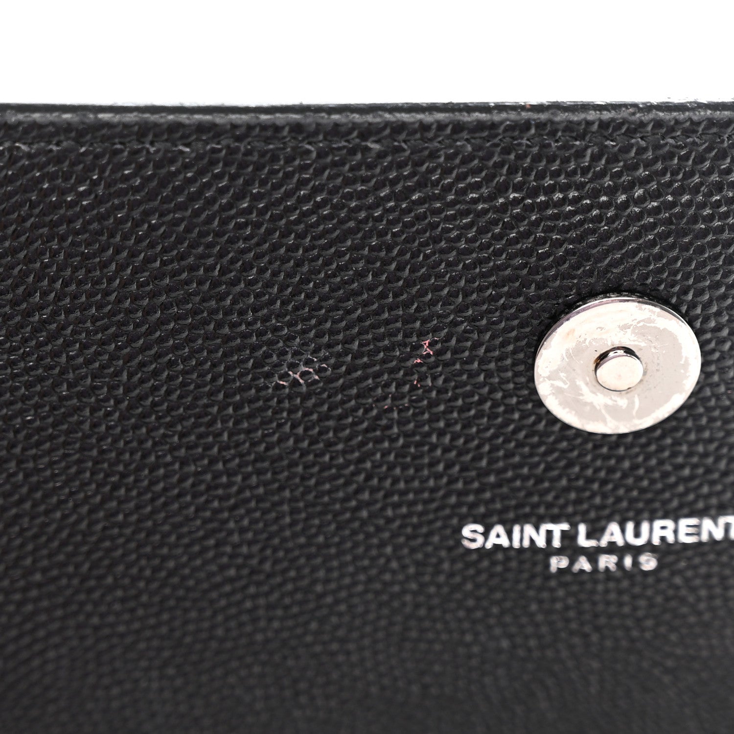 Saint Laurent Grain De Poudre Monogram Cassandre Clutch Black 10 of 13