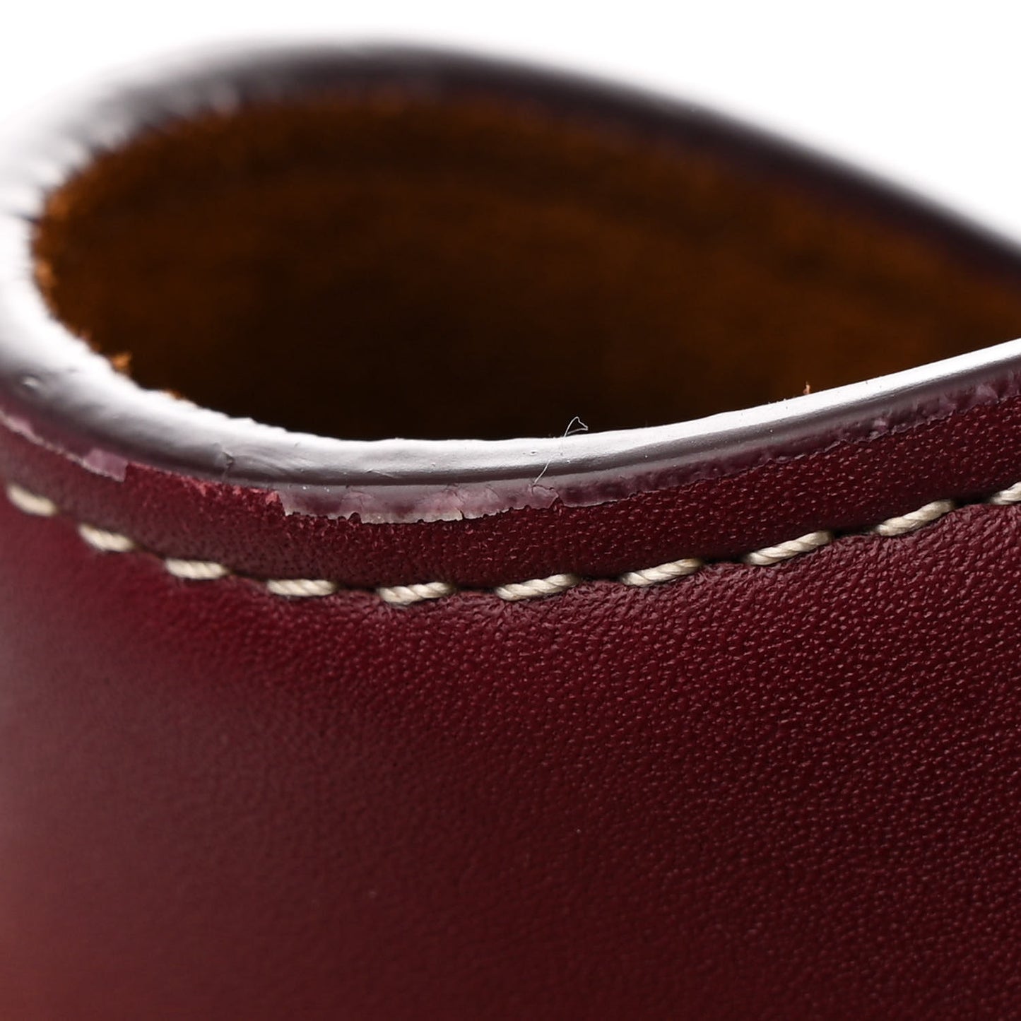 French Calfskin Maxi Intrecciato Large Arco Bordeaux