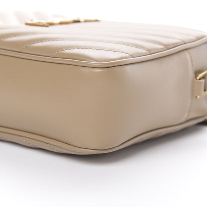 Saint Laurent Calfskin Matelasse Monogram Lou Camera Bag Dark Latte 10 of 13