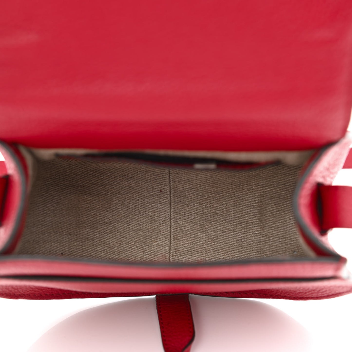 Calfskin Mini Marcie Round Crossbody Bag Red