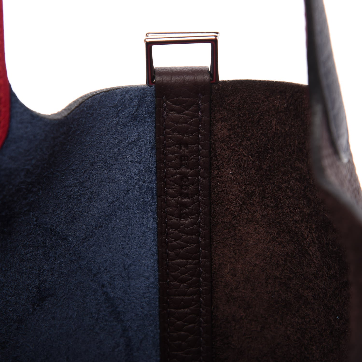 Hermes Taurillon Clemence Casaque Picotin Lock 18 PM Bleu Nuit Rouge Sellier Framboise 10 of 11