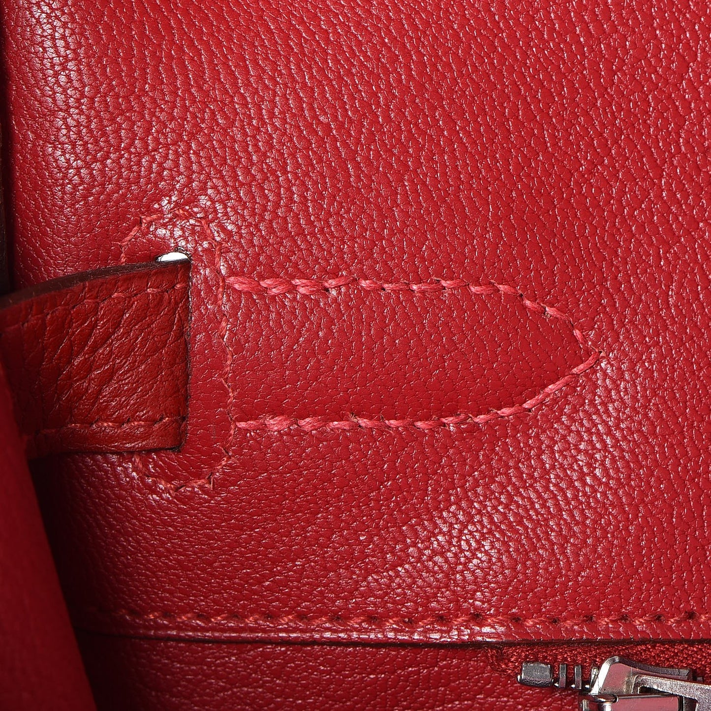 Taurillon Clemence Birkin 35 Rouge Casaque