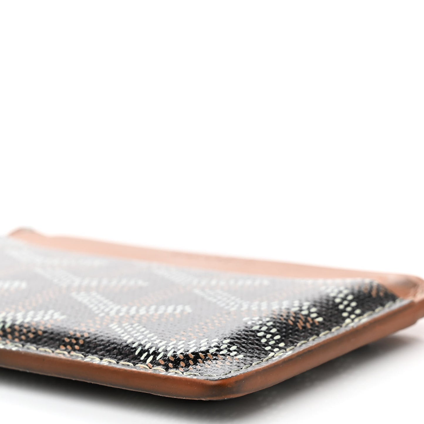 Goyardine Saint Sulpice Card Holder Black Gold