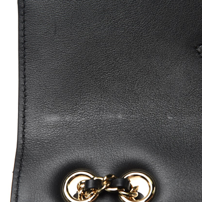 Chanel Calfskin Chevron Quilted Statement Flap Black 12 of 13