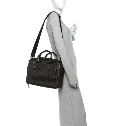 Bottega Veneta Nappa Intrecciato Briefcase Top Handle Ebano 3 of 23