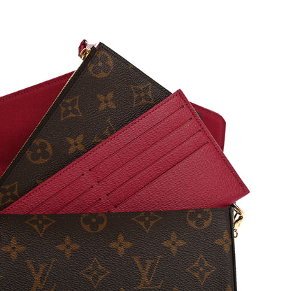 Louis Vuitton Monogram Pochette Felicie Chain Wallet Fuchsia 11 of 11