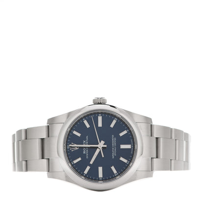 Rolex Stainless Steel 34mm Oyster Perpetual Watch Bright Blue 124200 2 of 5
