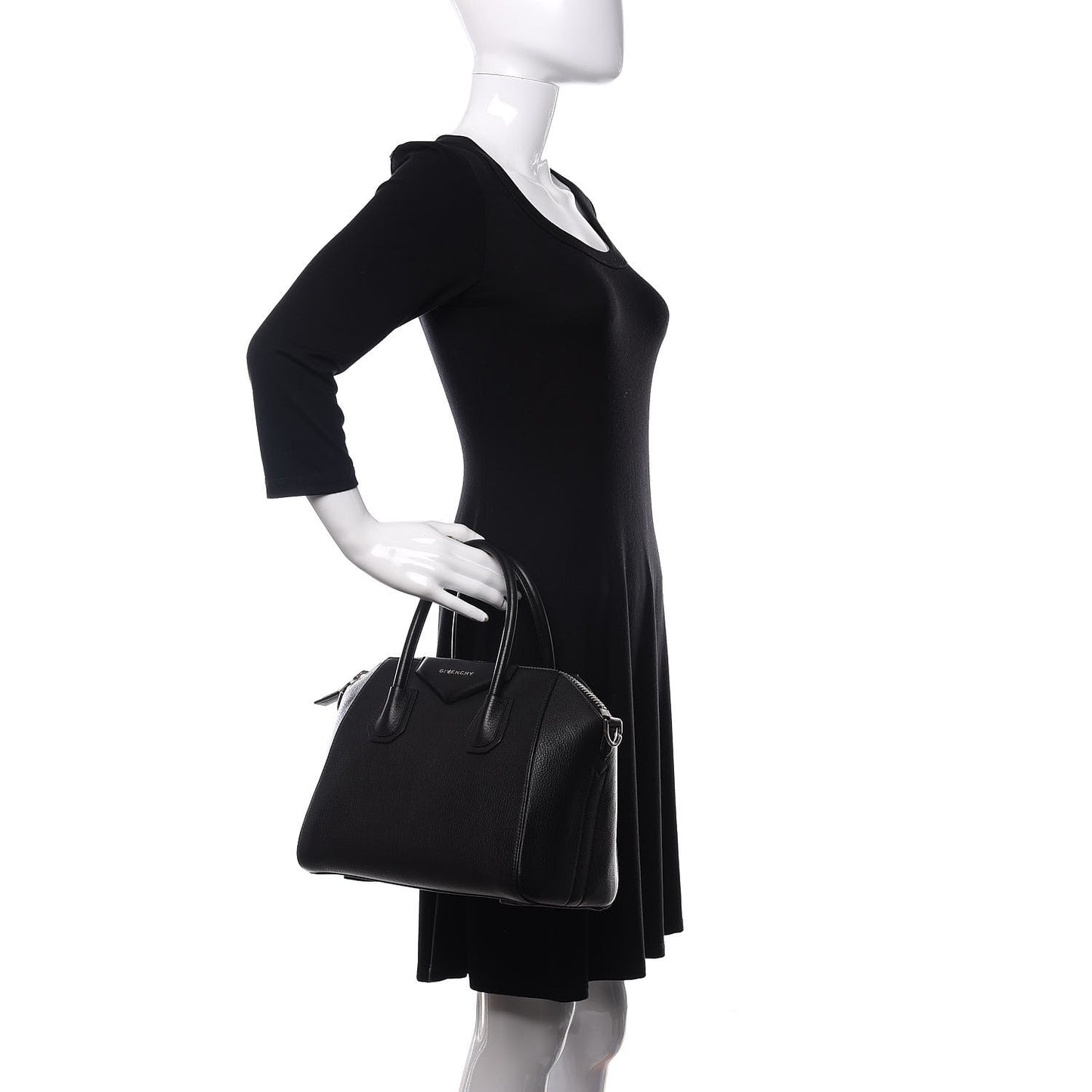 Sugar Goatskin Small Antigona Black