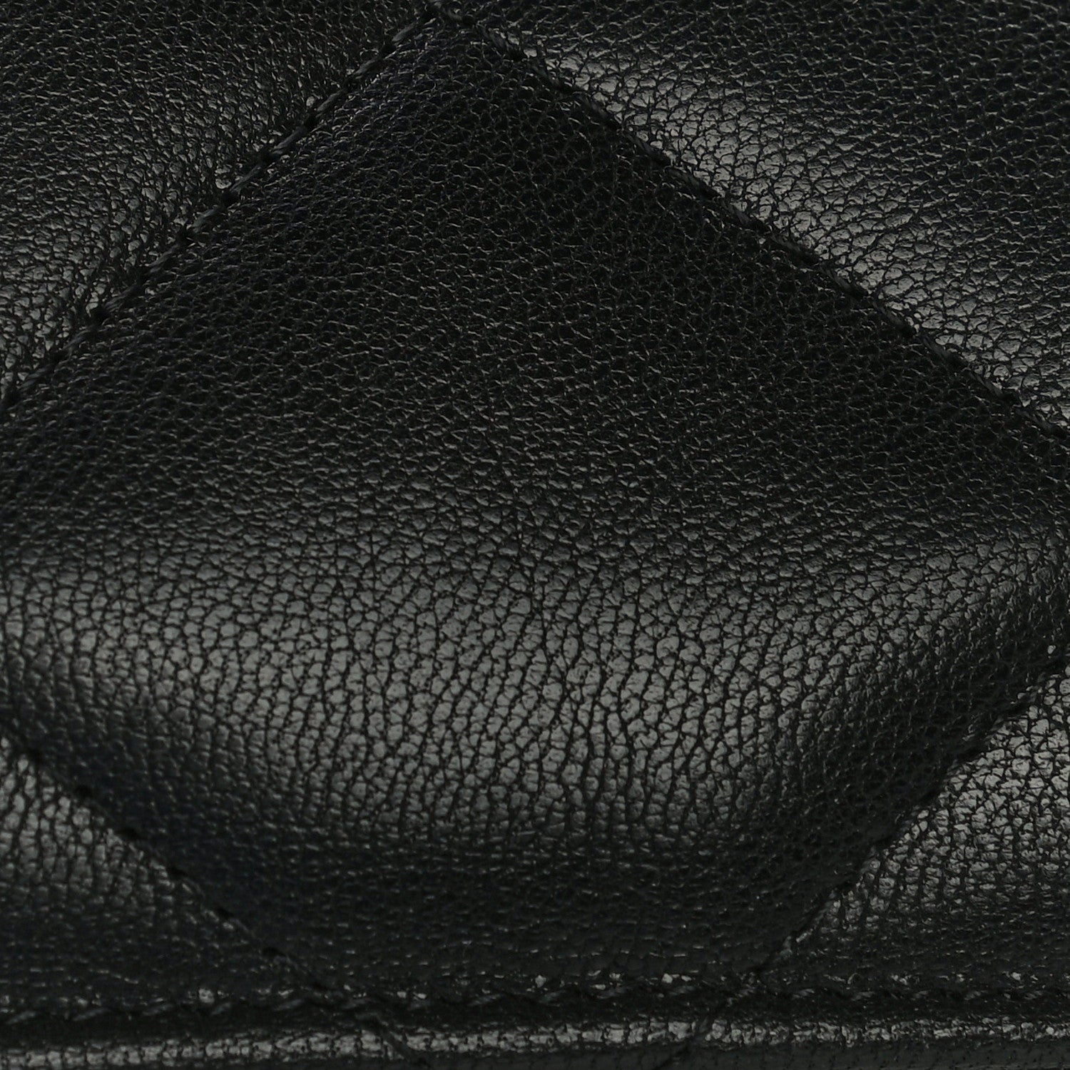 Chanel Goatskin Quilted Chanel 19 Flat Wallet Pouch Black 13 of 15