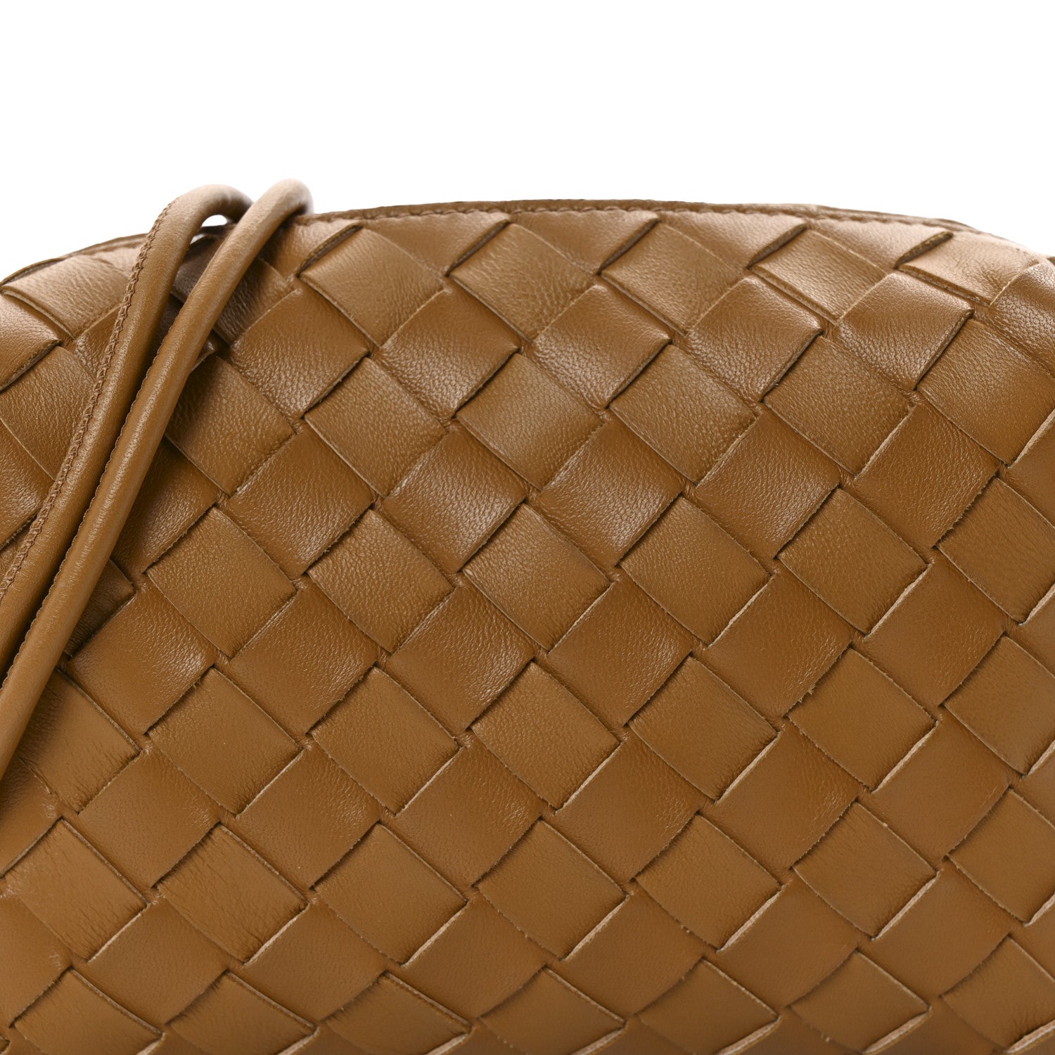 Bottega Veneta Nappa Intrecciato Mini Loop Camera Bag Camel 7 of 10