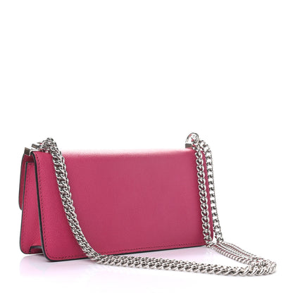 Alexander McQueen Grained Calfskin Medium Insignia Flap Pink 2 of 9