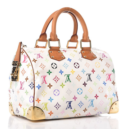 Louis Vuitton Monogram Multicolor Speedy 30 White 4 of 23