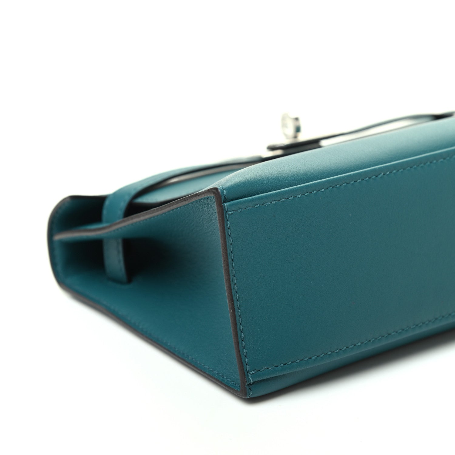 Hermes Swift Kelly Pochette Clutch Vert Bosphore 8 of 10