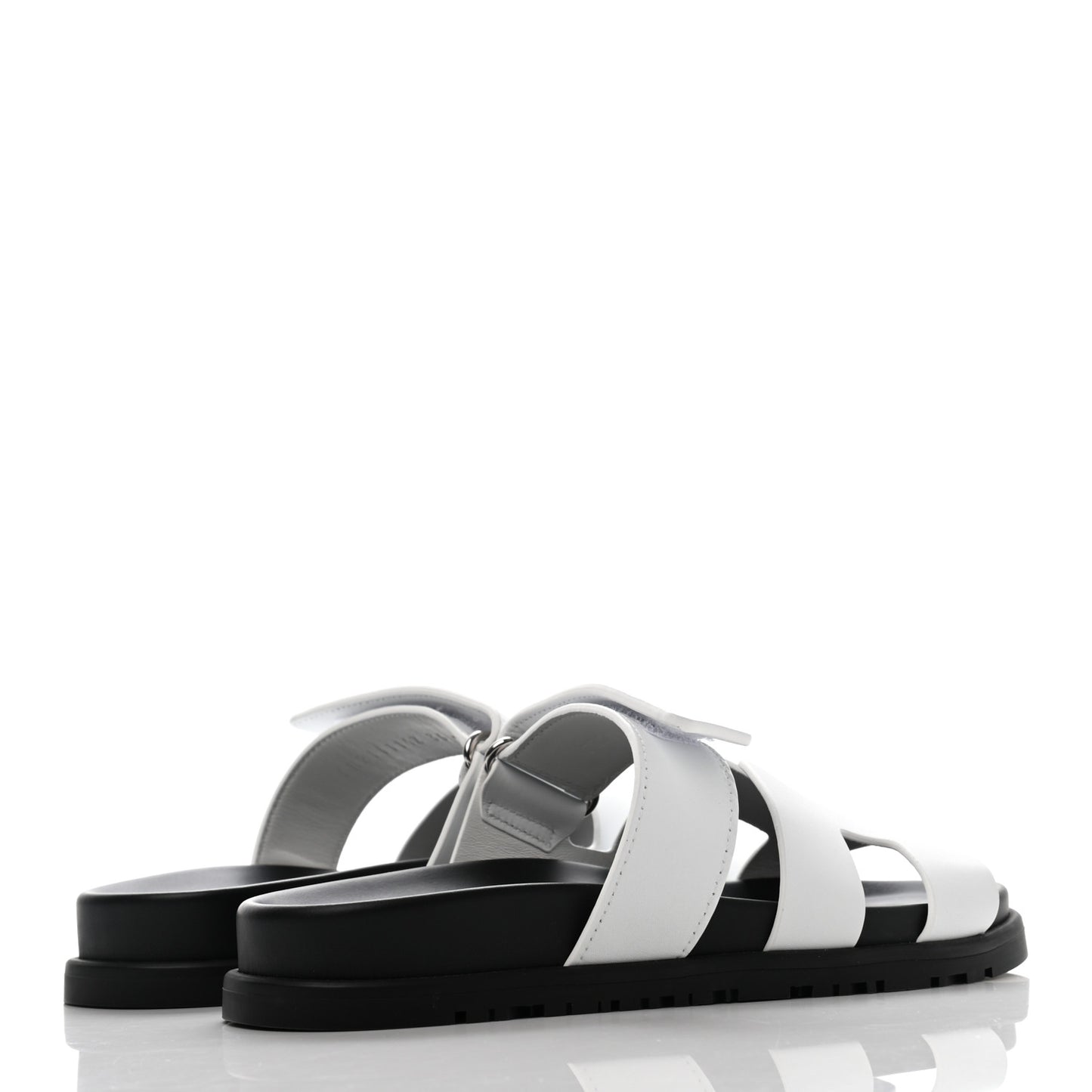 Calfskin Womens Chypre Sandals 36 White