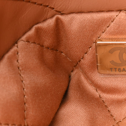 Chanel Shiny Calfskin Quilted Small Chanel 22 Camel 8 of 12