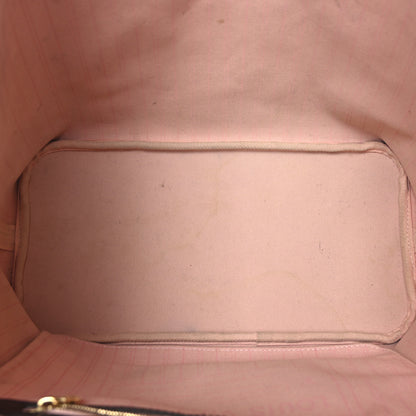 Louis Vuitton Damier Ebene Neo Neverfull MM Rose Ballerine 6 of 11