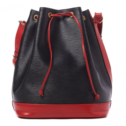 Louis Vuitton Epi Bi-Color Noe Castillan Red Black 1 of 8