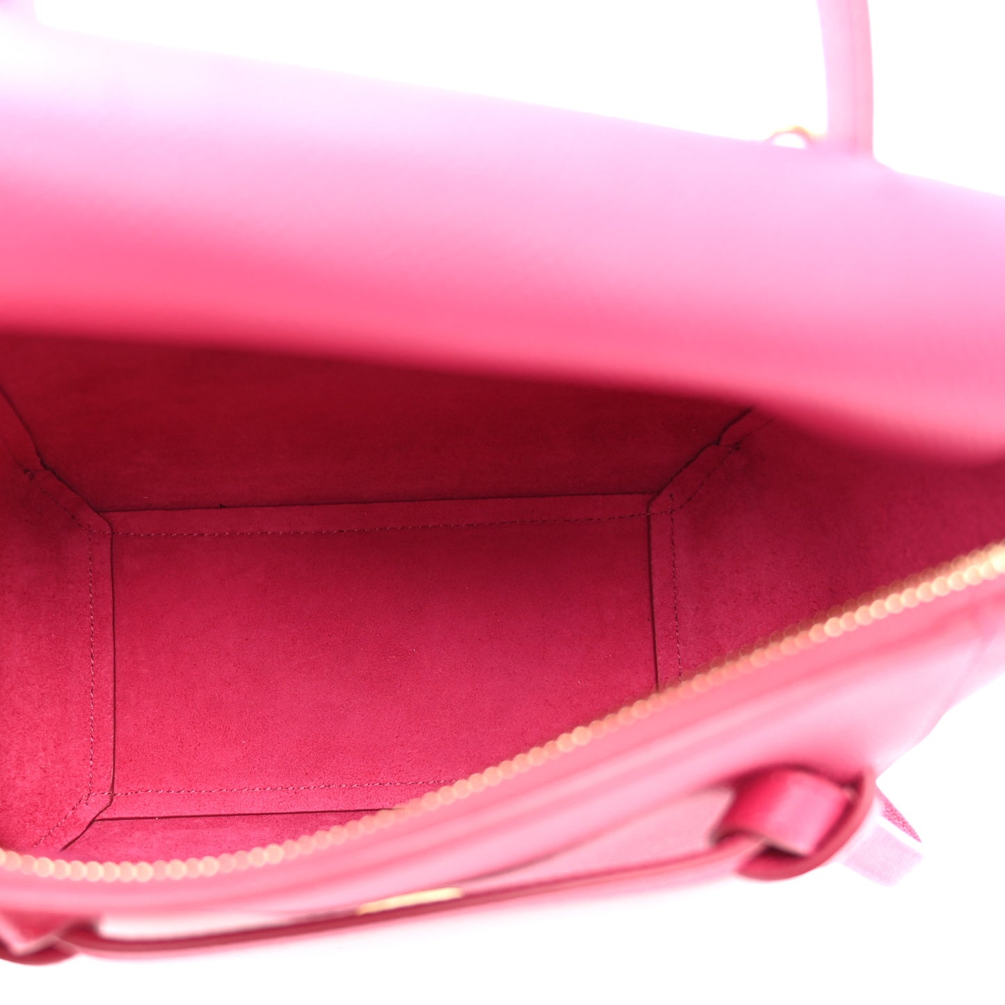 Grained Calfskin Nano Belt Bag Raspberry