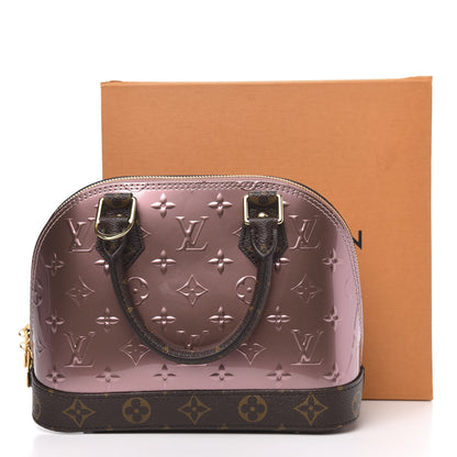 Louis Vuitton Vernis Monogram Alma BB Rose Pale Metallise 9 of 9