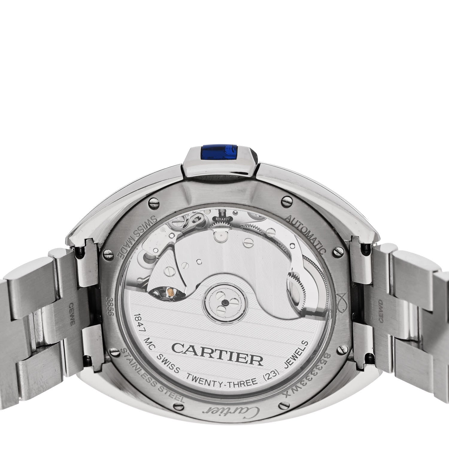 Cartier Stainless Steel 35mm Cle De Cartier Automatic Watch 4 of 5