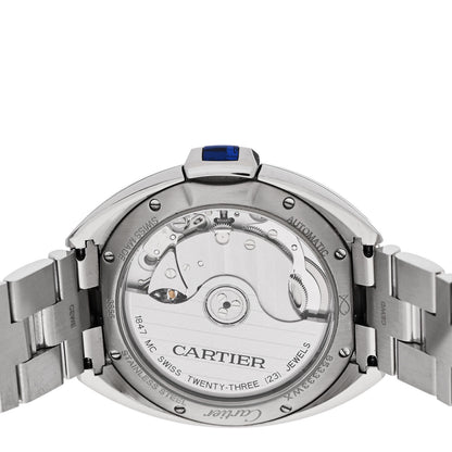 Cartier Stainless Steel 35mm Cle De Cartier Automatic Watch 4 of 5
