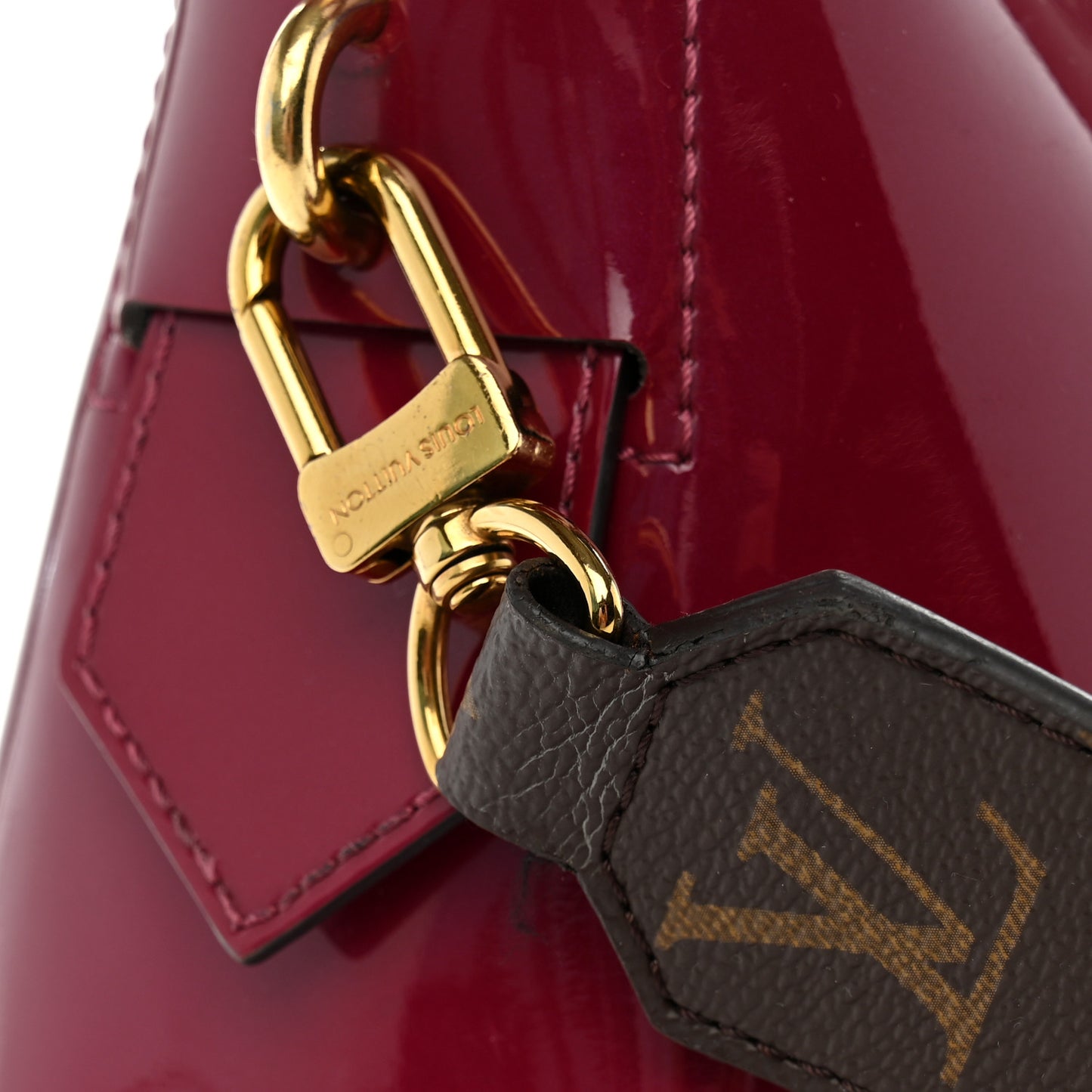 Patent Calfskin Miroir Tote Magenta