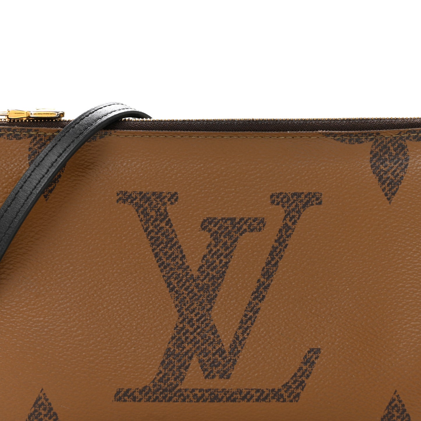 Reverse Monogram Giant Double Zip Pochette