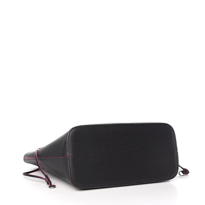 Louis Vuitton Epi Neverfull MM Black Hot Pink 5 of 11
