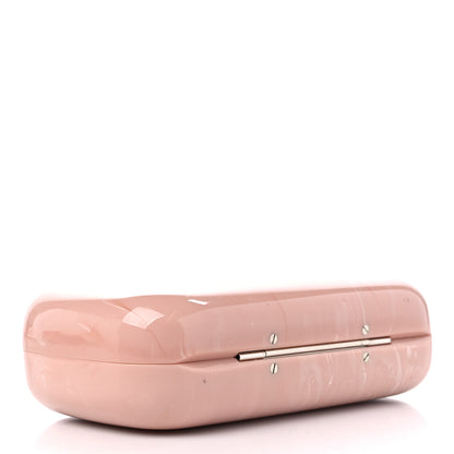 Alexander McQueen PVC Marble Skull Box Clutch Rose Pink 4 of 9