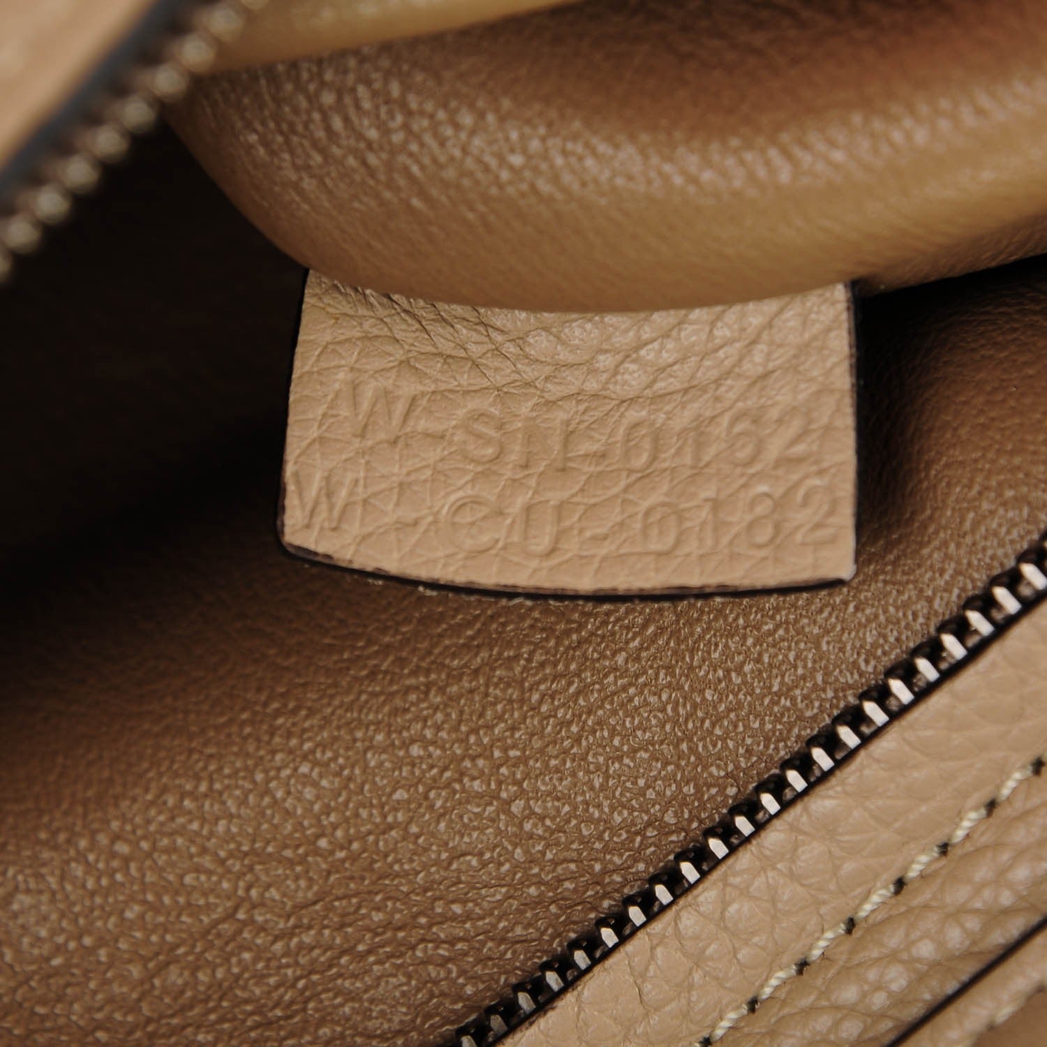 Celine Drummed Calfskin Suede Medium Trapeze Souris 7 of 7