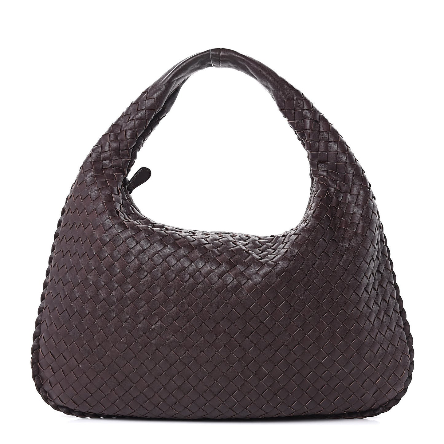 Nappa Intrecciato Medium Veneta Hobo Ebano