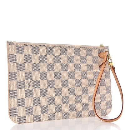 Louis Vuitton Damier Azur Neverfull MM GM Pochette 3 of 7