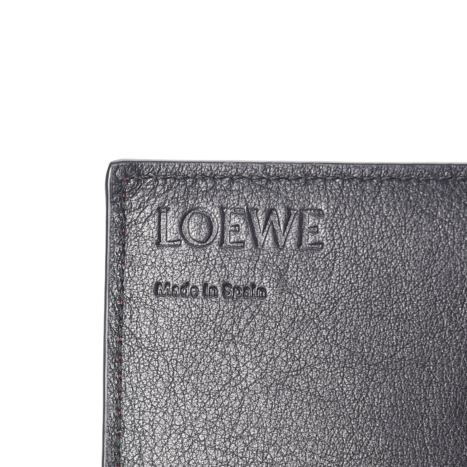 Loewe Pebbled Calfskin Chain Wallet Wild Rose Raspberry 7 of 9