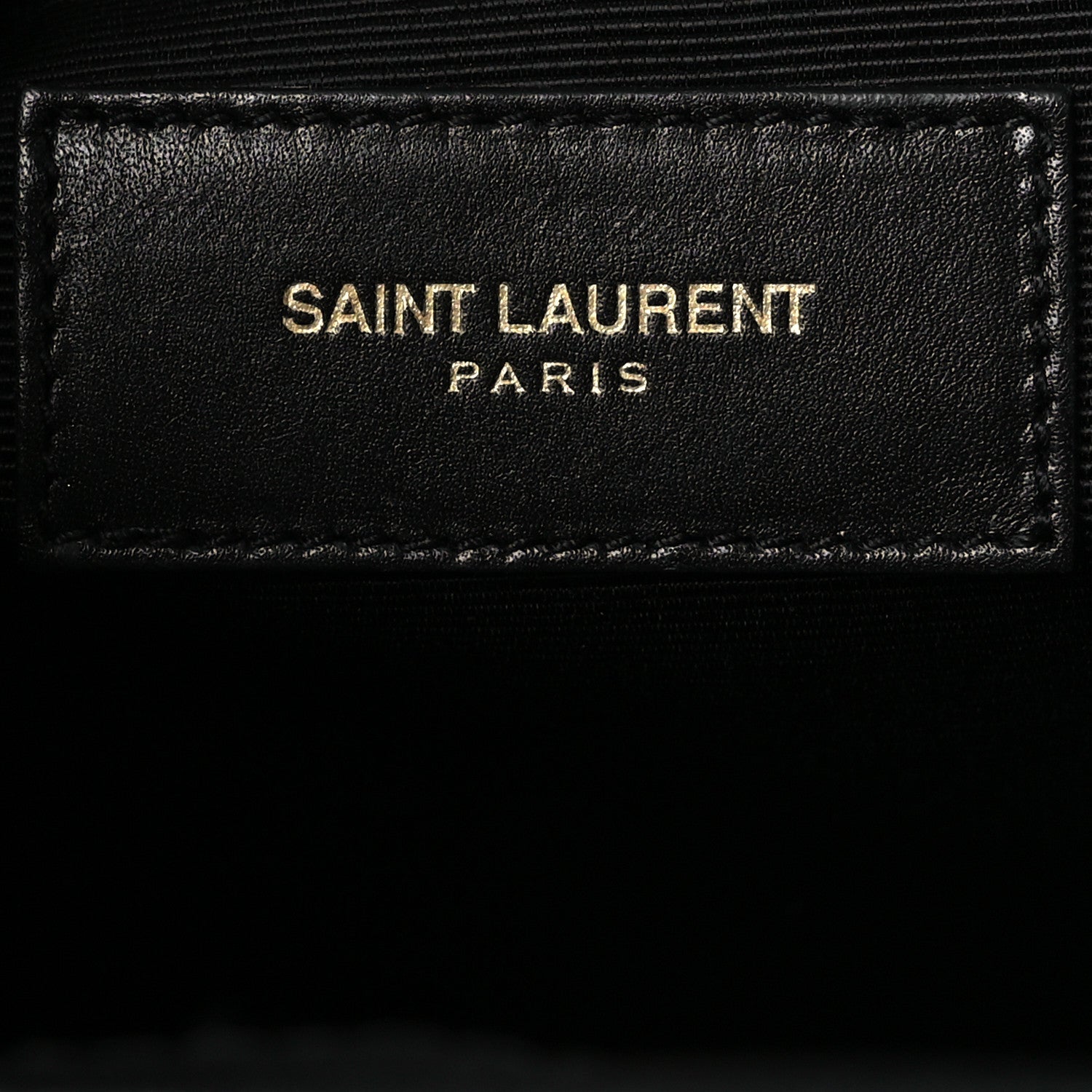 Saint Laurent Smooth Calfskin Matelasse Chevron Large Monogram Satchel Black 10 of 23